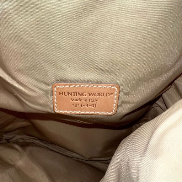 Hunting World Made in Italy Foldable Tote Bag Shoulder Bag Cotton Linen Blend x - Picture 11 of 14